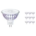 Mehrfachpackung 10x Philips Master Value LED Spot GU5.3 MR16 7.5W 660lm 60D - 940 Kaltweiß | Höchste Farbwiedergabe - Dimmbar - Ersatz für 50W
