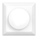 Drehbare Abdeckplatte für LED Dimmer | Weiche Kante - Weiß