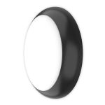 Hublot LED Pro V2 Blanc 12/16/20W 2400lm - 830-840-865 CCT | 325mm - IP65 - Détecteur de Mouvement et de Lumière - Détresse 3H + Cercle  Noir