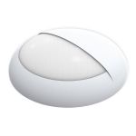 Hublot LED Pro V2 Blanc 12/16/20W 2400lm - 830-840-865 CCT | 325mm - IP65 - Détecteur de Mouvement et de Lumière - Détresse 3H + Visière Cercle  Blanc