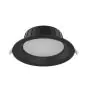 Spot Encastrable LED Moyen Encastré Noir 15W 1500lm 80D - 827-830-840 CCT | 176mm - Diamètre 150mm