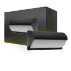 Hublot LED Noir 12W 1200lm - 840  | IP54